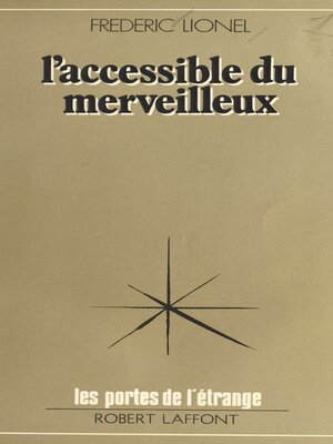 cover image of L'accessible du merveilleux